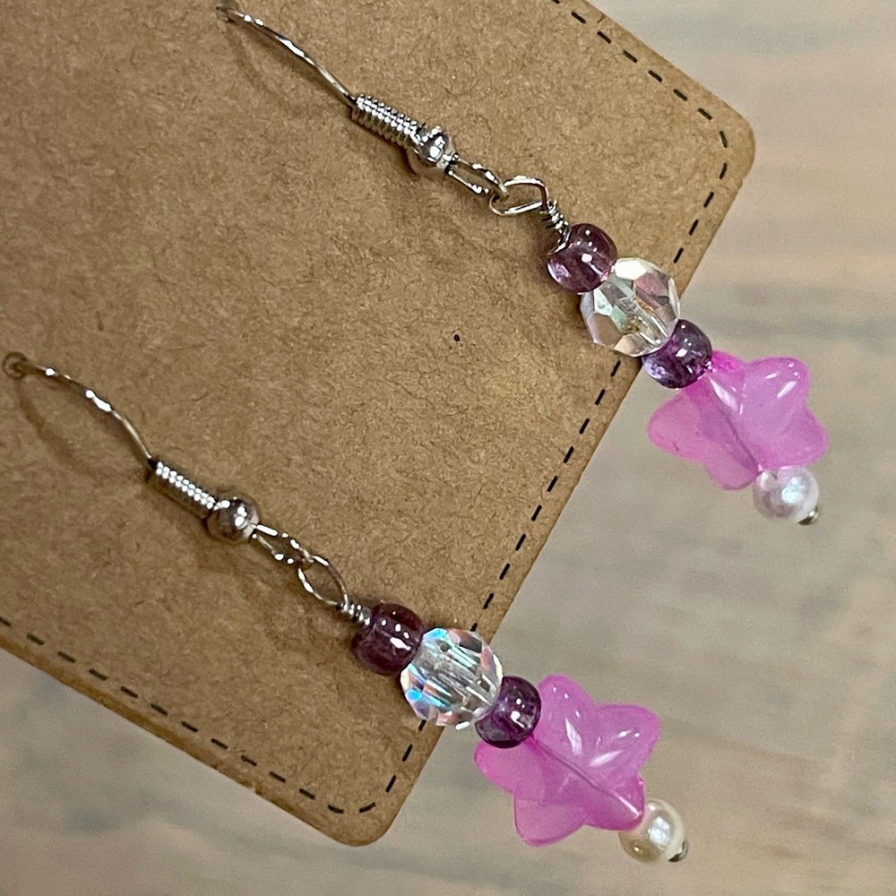 Handcrafted Gummy Star earrings